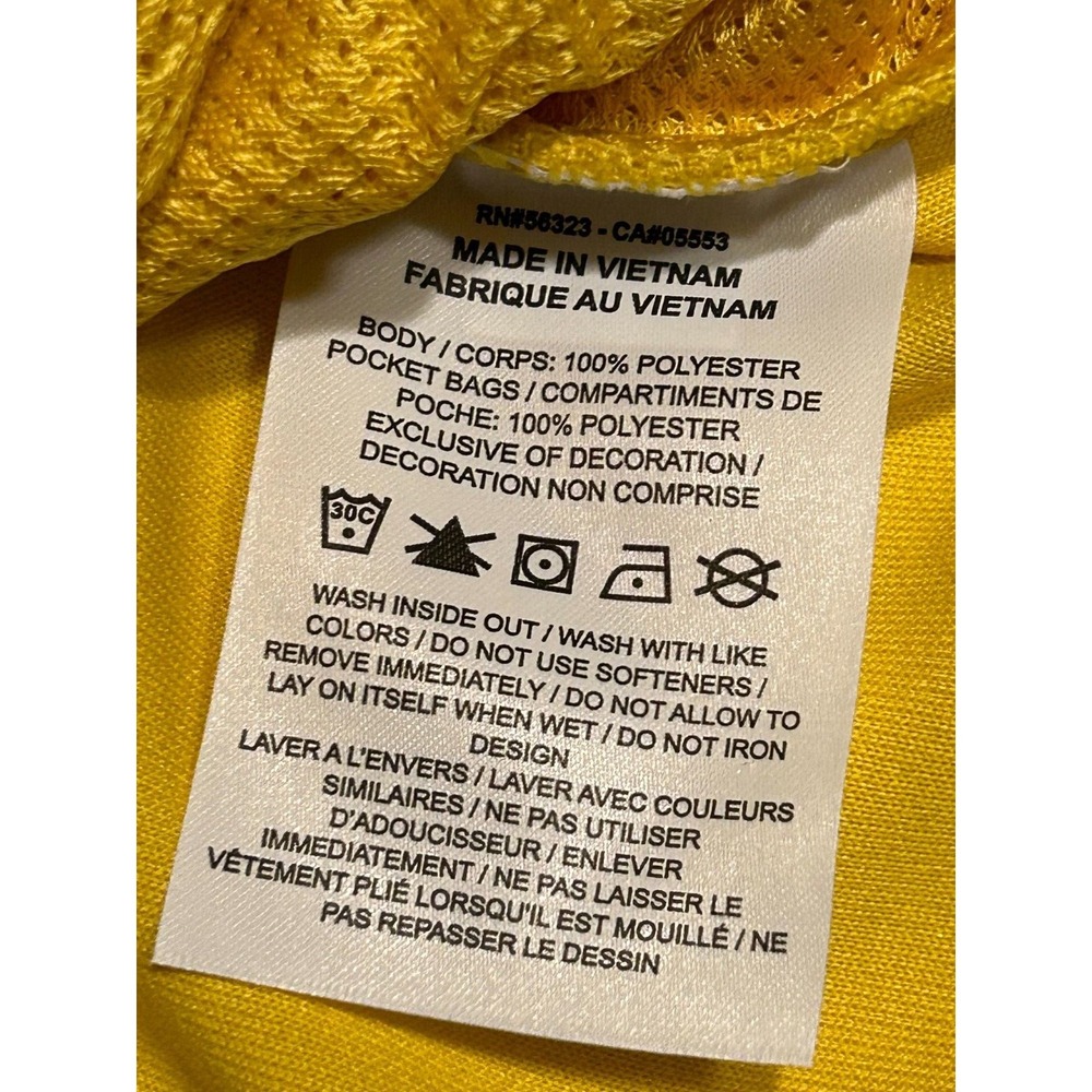 New Nike Women Dri-Fit Vivid Sulfur Yellow Retro Fly Zip Basketball Jacket XXL - Picture 7 of 10